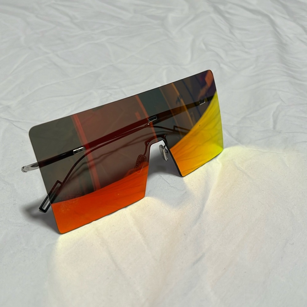 Christian Dior “Dior Homme” Orange sunglasses. Metal and rubberized frames.